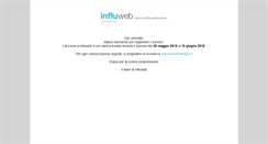 Desktop Screenshot of influweb.it